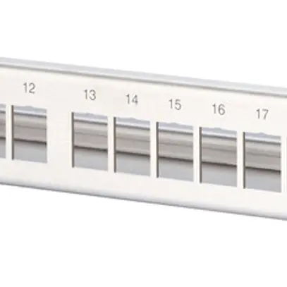 Panneau de distribution 19" H-LINE M, 24-port Keystone vide blindé 1UH, ac-fin 