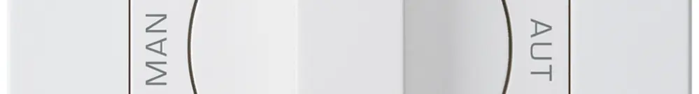 Interruttore rotativo INC 0-Man-0-Aut. bianco kallysto.pro 2/1L con manopola 