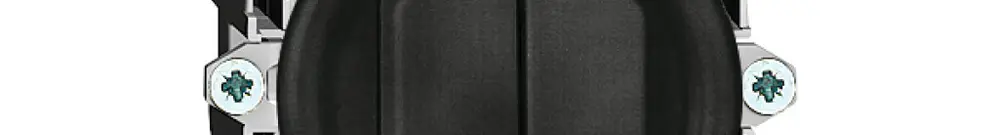 Interruttore pulsante 1/3+3/1L nero FH 