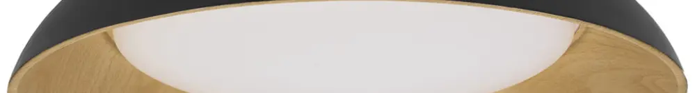 LED-Deckenleuchte LEDVANCE Orbis Alva 36W 1600lm 830 Ø505×140mm schwarz/Holz 