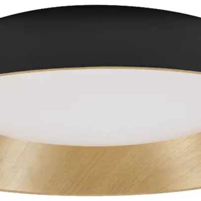 LED-Deckenleuchte LEDVANCE Orbis Alva 36W 1600lm 830 Ø505×140mm schwarz/Holz 