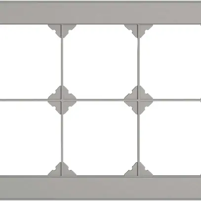 En-tête ENC EDIZIO.liv SNAPFIX® 2×3 pour combinaisons au choix gris clair 