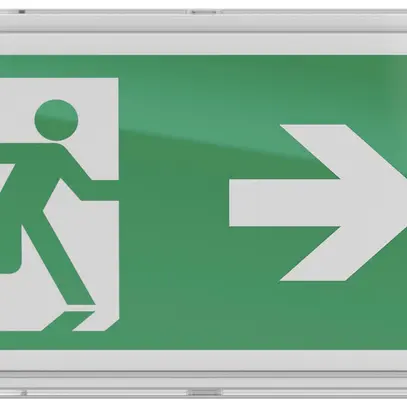 Lamp.d.segnal.d'emer.LED Sylvania LifeSafe IP65 sporgen./incassato 120lm 3htc bi 