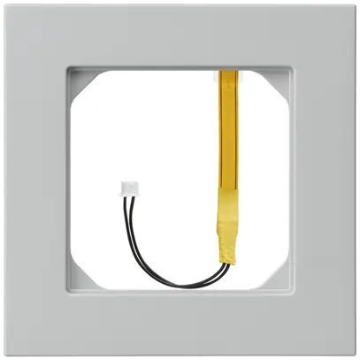 Telaio di copertura kallysto.pro 1×1 grigio chiaro illuminazione angolo giallo 