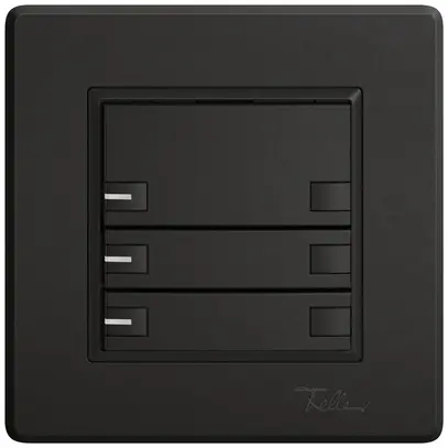 Poussoir KNX RGB ENC EDIZIO.liv SNAPFIX® capteur temp.RGB-LED 3× comm.2T no 