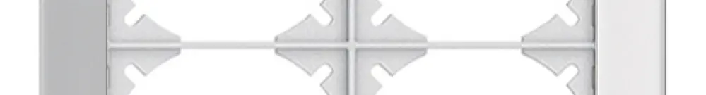 Telaio di cop. EDIZIOdue prestige 2×2 specchio satin 