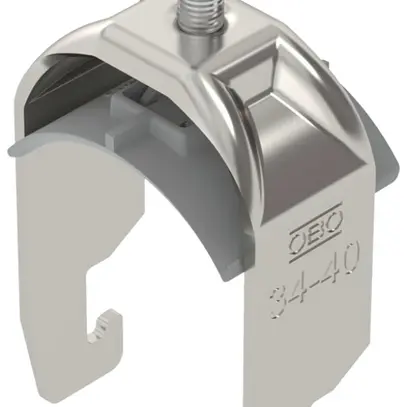 Brida rapida BET 2056 piede a U materia sintetica 34…40mm 1×cavo A2 1.4301 