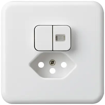 Kit frontal ENC basico 86×86mm blanc 1 lentille sécurité enfants S1/T13 p.BOMI 