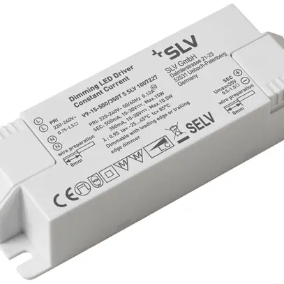 Alimentazione LED SLV 15W 10…30V 350…500mA REG 