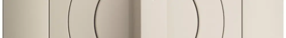 Frontset EDIZIOdue Ein->I<-Aus crema 88×88mm für Schwenktaster 