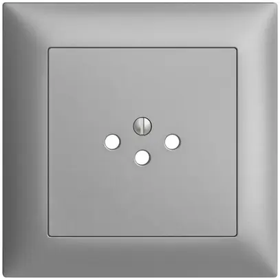 UP-Frontset EDIZIOdue silver 88×88mm 1×T12 