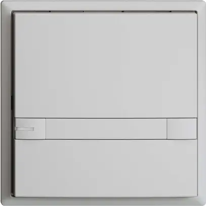 Poussoir ENC KNX 1× EDIZIOdue colore gris clair RGB avec LED avec insert papier 