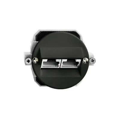Presa INC 2×RJ45/s 4P sep. nero ITplus P 43mm 