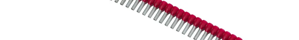 Bande d'embouts de câble pour Stripax plus 1.0mm²/8 rouge 