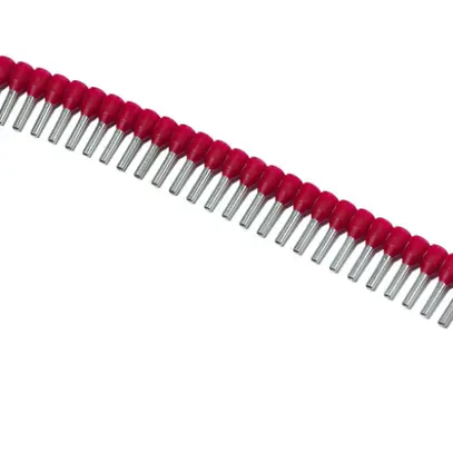 Bande d'embouts de câble pour Stripax plus 1.0mm²/8 rouge 