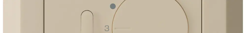 Termostato ambiente INC kallysto.line beige con interruttore 