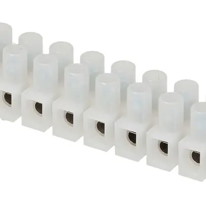 Morsettiera Adels-Contact 12P 0.5…2.5mm² 24A 450V interasse 8mm bianco 