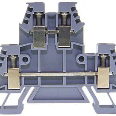 Morsetto di passaggio componibile Woertz 0.5…4mm² 32A 500V vite 2×2 DIN 35mm gr 