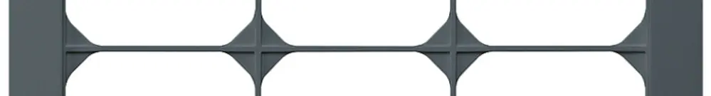 Cadre de recouvrement ENC kallysto.trend 4×3 anthracite 274×214mm 