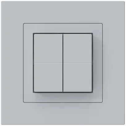 Pulsante senza fili Friends of Hue KPR, 4×, 94×94mm, grigio chiaro 