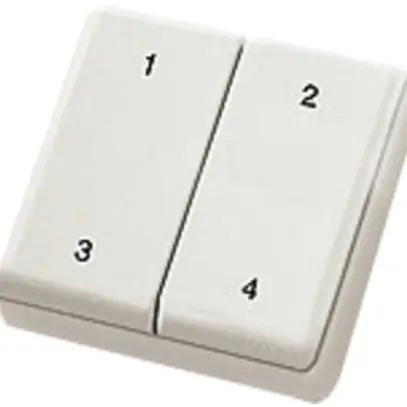 Télécommande mini RF Éltako blanc pur 1…4, FMH4 