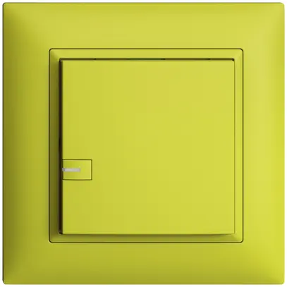 Poussoir ENC KNX 1× EDIZIOdue lemon RGB avec LED 