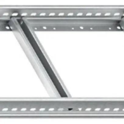 Passerella portacavi Niedax, 60×500×3000mm, t=1.5mm, perforato, ac zinc a nastro 