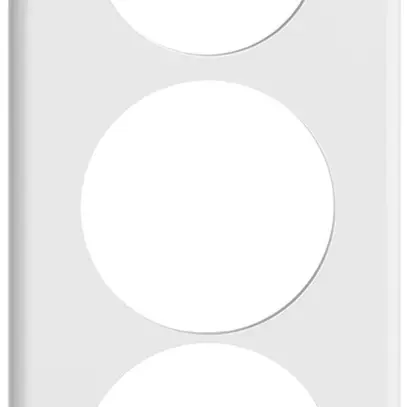 Placca di copertura STANDARDdue 3×1 1×Ø50, 2×Ø58, bianco 