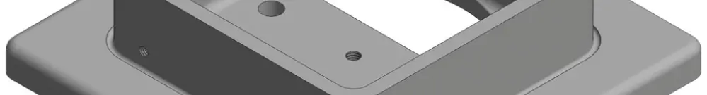 Socle de montage 130×130mm Woertz 