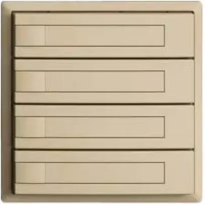 Pulsante KNX RGB EDUE, 250mW, s.LED, c.inserto carta, 4×pulsante, 1×tasto, van 