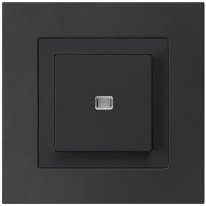 Interruttore pulsante luminoso INC kallysto.pro 3/1P nero 