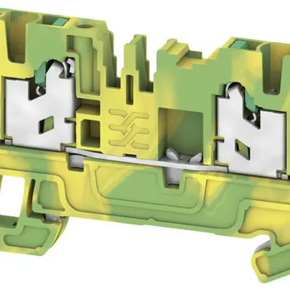 Borne p.conducteur d.protection Weidmüller S2C 2.5 PE SNAP IN 2.5mm² vert/jaune 