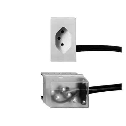 Presa INS T13 L2 bianco per cavo piatto Powerbus 