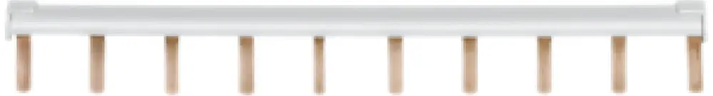 Kit barre collectrice Hager 2 barres 6mm² 10 contacts+4 embouts fermeture 2 pcs 