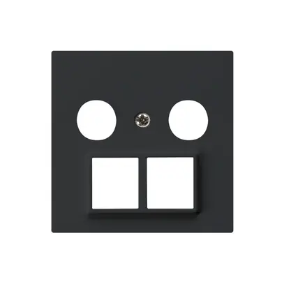 Plaque frontale HMS kallysto pour R/TV noir 