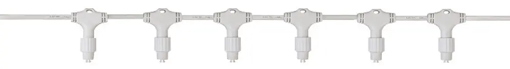 Cavo distributore System LED Extra, 2m, bianco, con 8 partenze da avvitare 