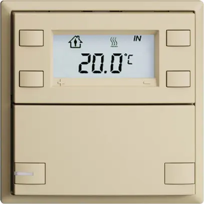 Pulsante RTH INC KNX 1×EDIZIOdue F vanille, con LED RGB 