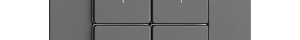 Kit copertura per dimmer 2c/4t Edue Wiser grigio scuro 