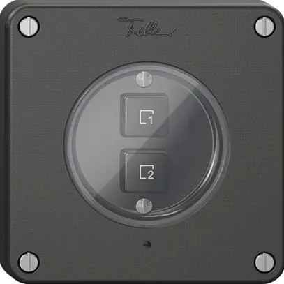 Poussoir scène 2 scènes vertical/2T NEVO Wiser N.CO noir 