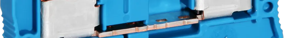 Morsetto di passaggio Push-In 0.2…6mm² blu 
