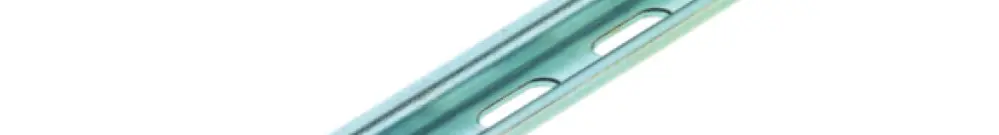 Barre profilée Weidmüller TS15 15×5.5×2000mm à fente 4.2×12mm acier zinguée 