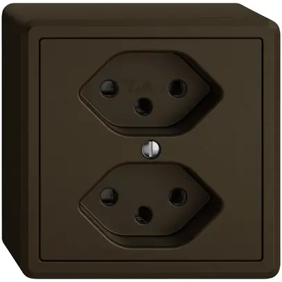 Prise AP EDIZIO.liv SNAPFIX® 2×T13 br 