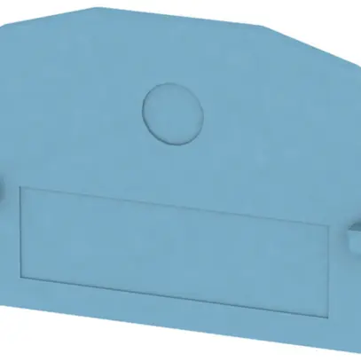 Paroi de fermeture/intermédiaire Weidmüller ZAP/TW ZDUA 35×24.6mm bleu 