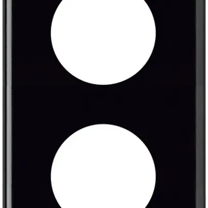 Placca di copertura basico 4×1 4×43mm nero 