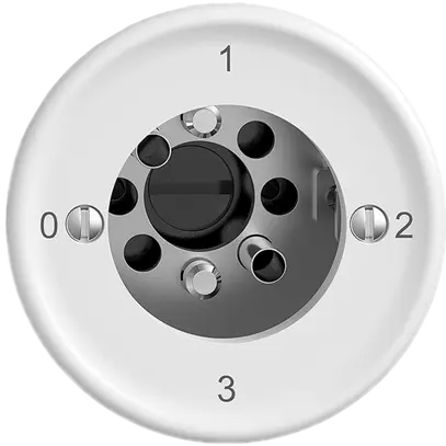 Interrupteur rotatif STANDARDdue SNAPFIX® 5/2L sans cylindre bc 
