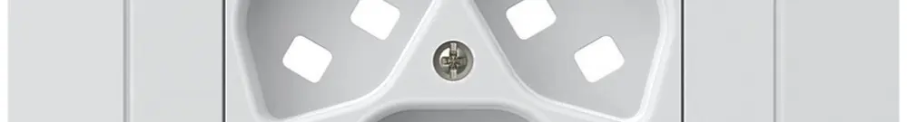 Kit frontal INC kallysto, pour prise INC 3×type 23, a.porte-étiquette, blanc 