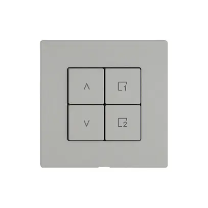 Comando per interruttore tapparelle EDIZIO.liv Wiser SNAPFIX® 1C sc.WLAN 4T grc 