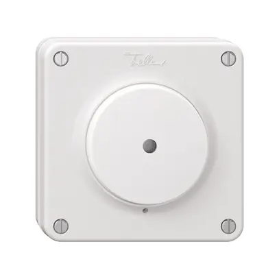 Interrupteur à poussoir lum.NUP NEVO a.lentille front.LED jn S3/1L, bc, membr.bc 