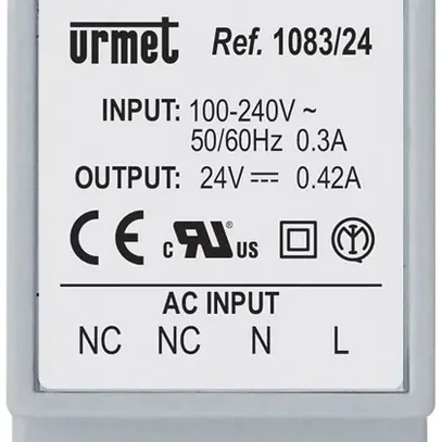 Alimentazione di linea AMD Urmet per 2VOICE 110/230VAC 12W p.inoltro di chiamata 