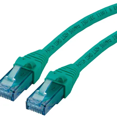 Câble patch RJ45 ROLINE cat.6A U/UTP AWG26 LSZH vert 7.5m 